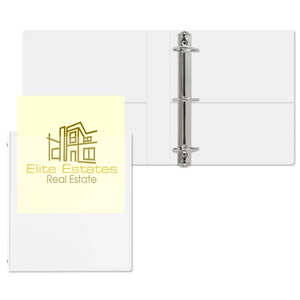 White color option for 1 1/2" Overlay Angle D Ring Binder