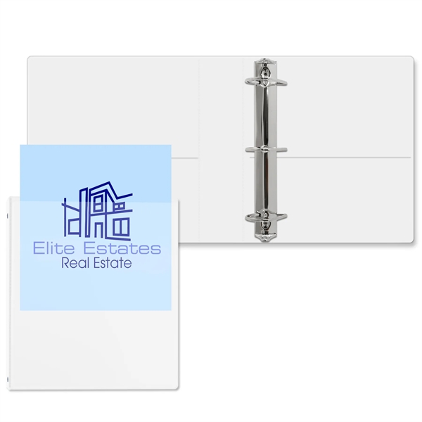 White color option for 2" Overlay Angle D Ring Binder
