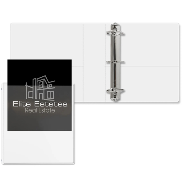 White color option for 2 1/2" Overlay Angle D Ring Binder