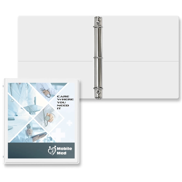 White color option for 1" Entrapment Round Ring Binder