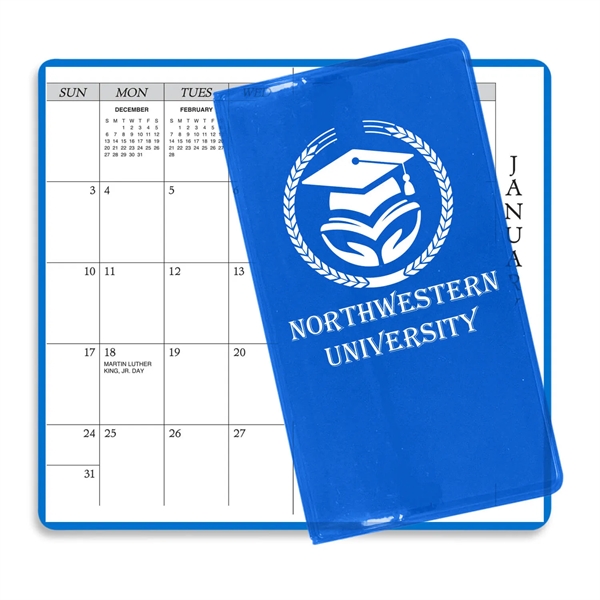 Translucent Dark Blue color option for Translucent Vinyl Academic Planners