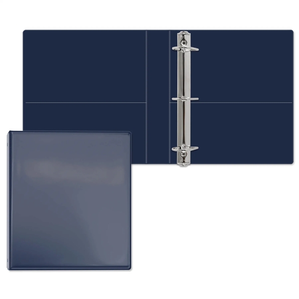 Navy Blue color option for 1 1/2" Entrapment Angle D Ring Binder