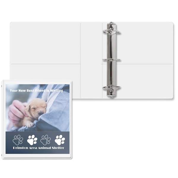 White color option for 2 1/2" Entrapment Angle D Ring Binder