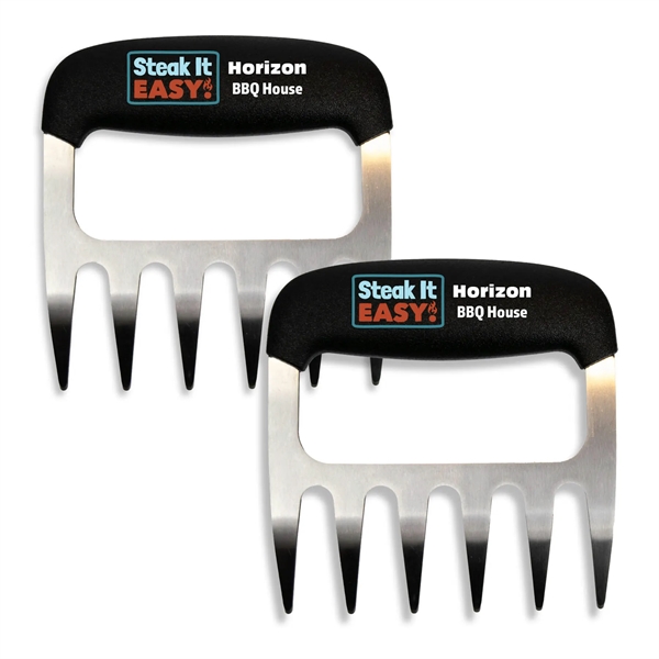 Black-Stainless Steel color option for Stainless Steel Bbq Meat Claws Set