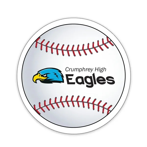 White color option for Baseball Shaped Note Keeper™ Magnet 35 Mil