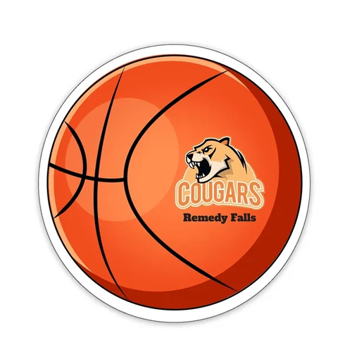 Main photo of Basketball Shaped Note Keeper™ Magnet 20 Mil
