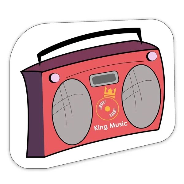 White color option for Boombox Shaped Note Keeper™ Magnet 20 Mil