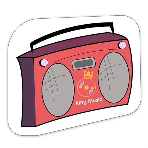 Main photo of Boombox Shaped Note Keeper™ Magnet 20 Mil