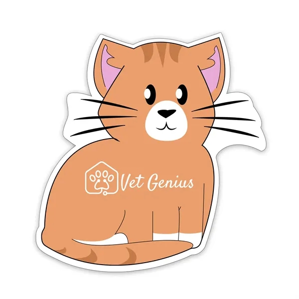 White color option for Cat Shaped Note Keeper™ Magnet 20 Mil