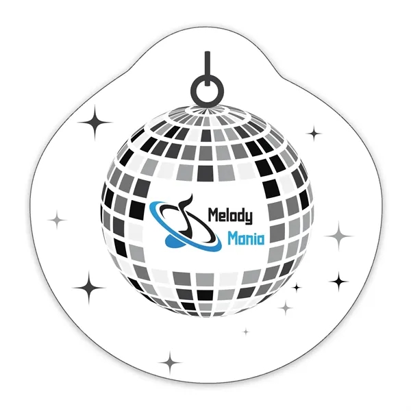 White color option for Disco Ball Shaped Note Keeper™ Magnet 20 Mil