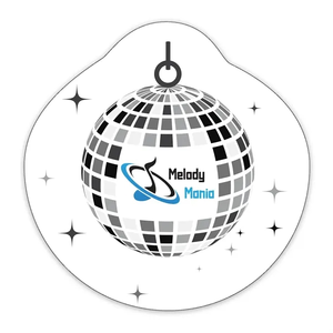 Photo of Disco Ball Shaped Note Keeper™ Magnet 20 Mil