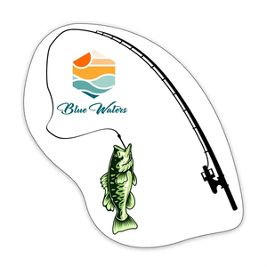 Photo of Fish And Fishing Pole Shaped Note Keeper™ Magnet 20 Mil
