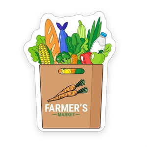 Photo of Grocery Bag Shaped Note Keeper™ Magnet 20 Mil
