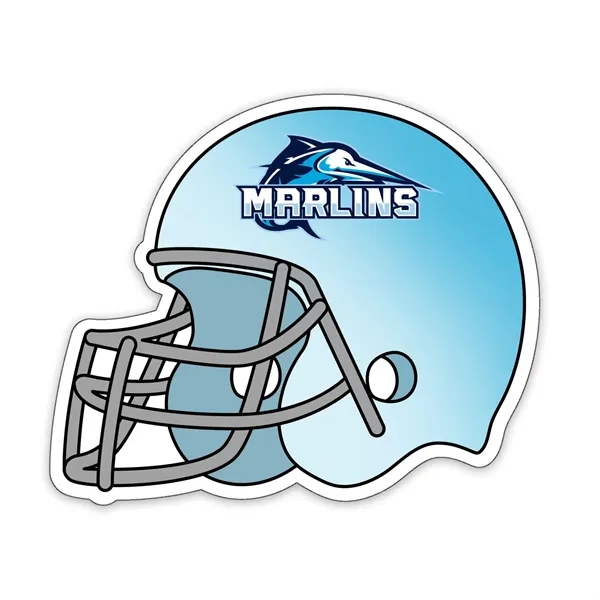 White color option for Football Helmet Shaped Note Keeper™ Magnet 20 Mil