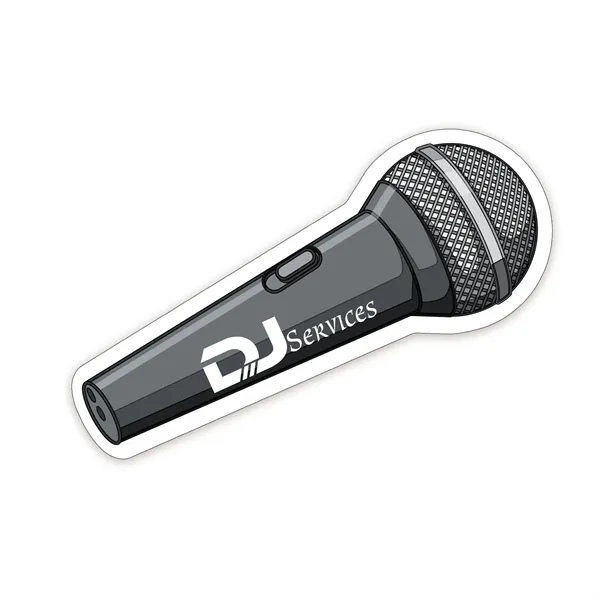 White color option for Microphone Shaped Note Keeper™ Magnet 20 Mil