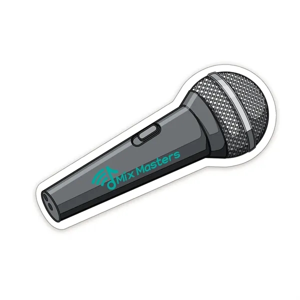 White color option for Microphone Shaped Note Keeper™ Magnet 35 Mil