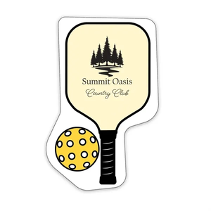 Photo of Pickleball Shaped Note Keeper™ Magnet 35 Mil