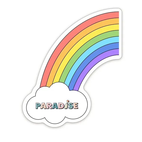 White color option for Rainbow Shaped Note Keeper™ Magnet 35 Mil