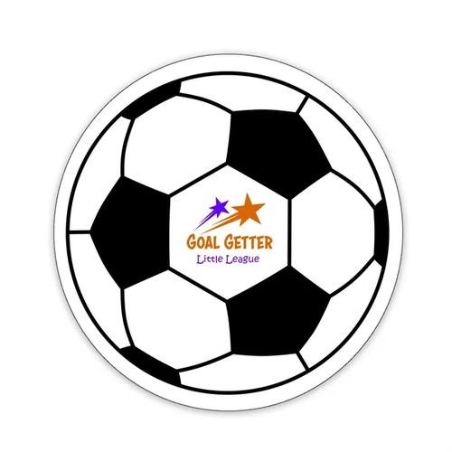 Main photo of Soccer Ball Shaped Note Keeper™ Magnet 35 Mil