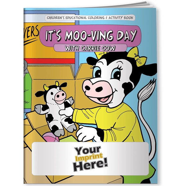 Multi color color option for Coloring Book   It's Moo Ving Day With Carrie Cow