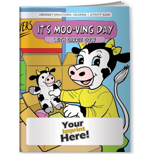 Multicolor color option for Coloring Book   It's Moo Ving Day With Carrie Cow