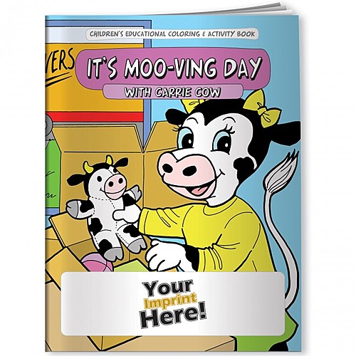 Main photo of Coloring Book   It's Moo Ving Day With Carrie Cow