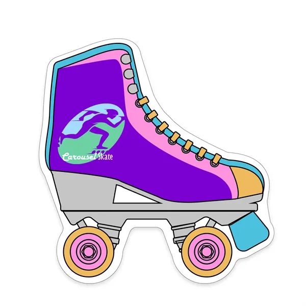 White color option for Roller Skate Shaped Note Keeper™ Magnet 20 Mil