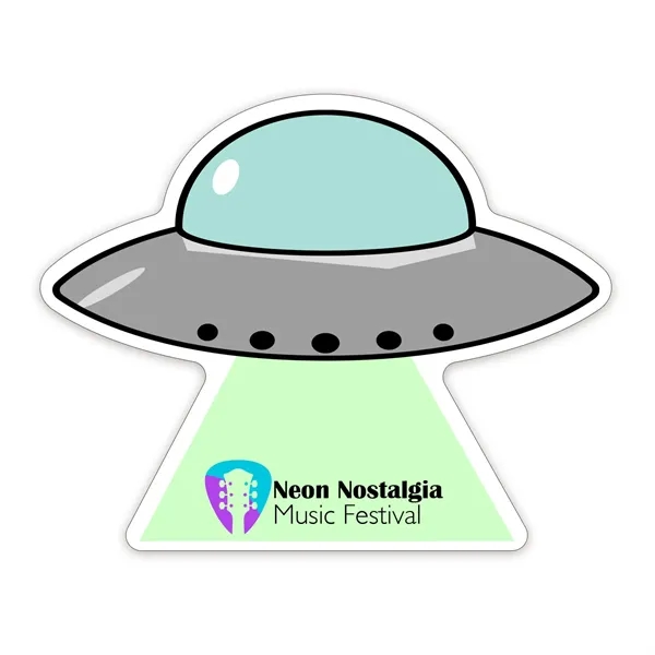 White color option for Ufo Shaped Note Keeper™ Magnet 20 Mil