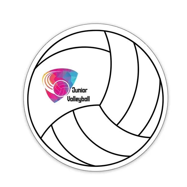 White color option for Volleyball Shaped Note Keeper™ Magnet 20 Mil
