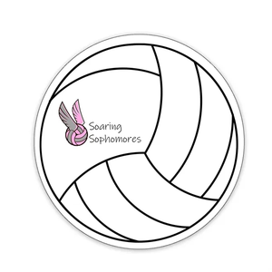Photo of Volleyball Shaped Note Keeper™ Magnet 35 Mil