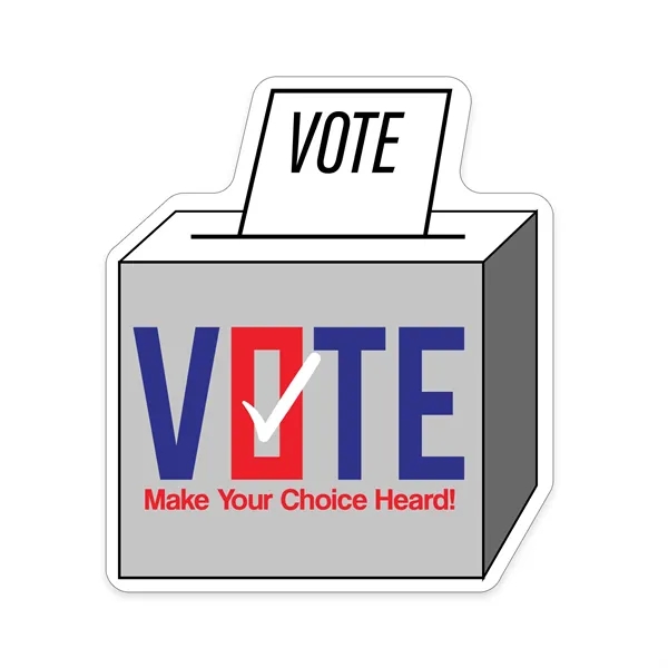 White color option for Vote Shaped Note Keeper™ Magnet 20 Mil