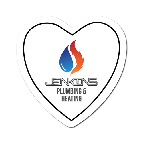 Main photo of Heart 1.87" X 1.87" Note Keeper™ Magnet 35 Mil