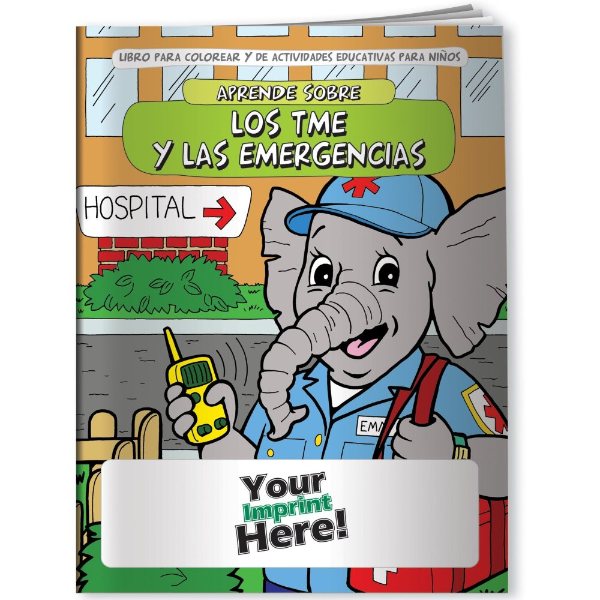 Multicolor color option for Coloring Book   Learn About Em Ts And Emergencies (Spanish)