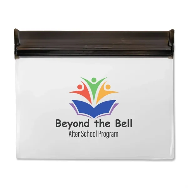 Black Zip Lock color option for Snack It Peva Pouch