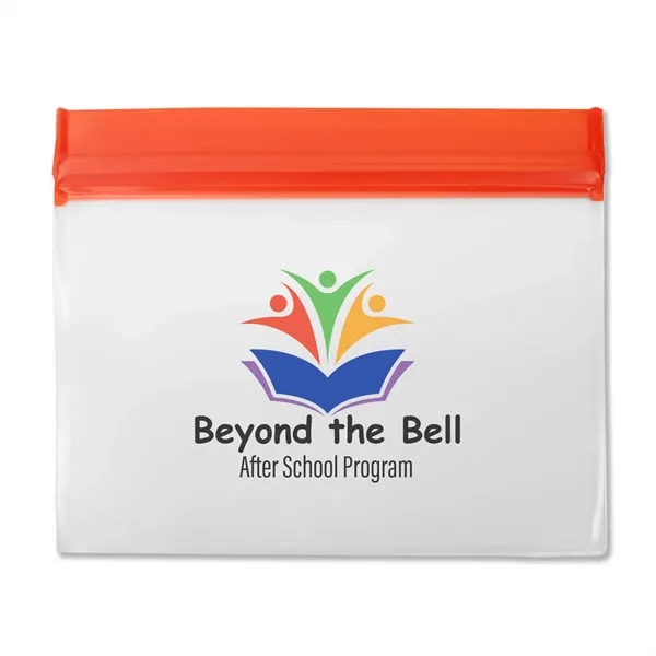 Red Zip Lock color option for Snack It Peva Pouch