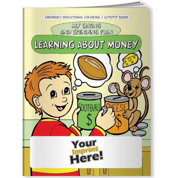 Multicolor color option for Coloring Book   Learning About Money: My Saving And Spending Plan