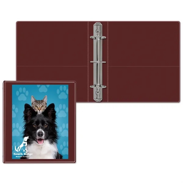Burgundy color option for 1 1/2" Classic Round Ring Binder Junior