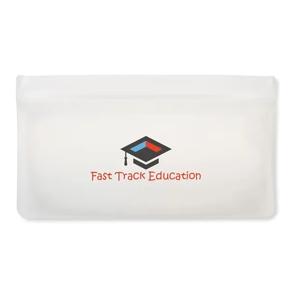 White Zip Lock color option for Pack It Peva Pouch