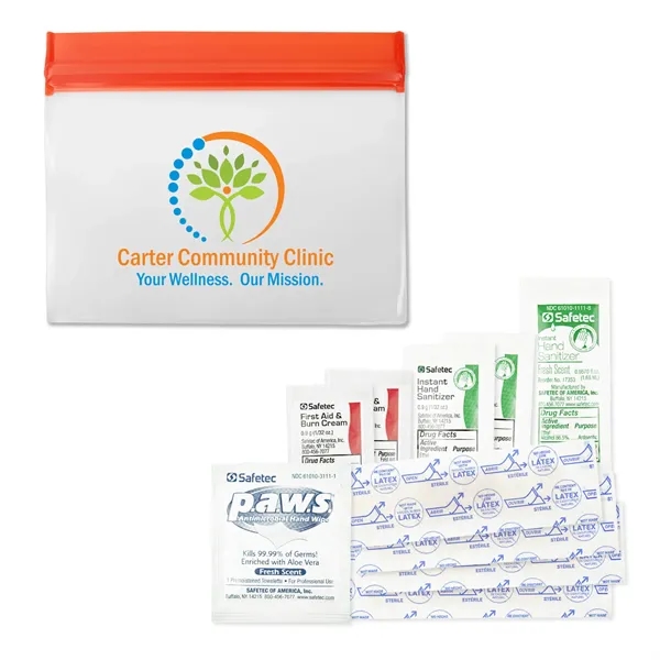 Red Zip Lock color option for Medi Fey™ Peva First Aid Kit