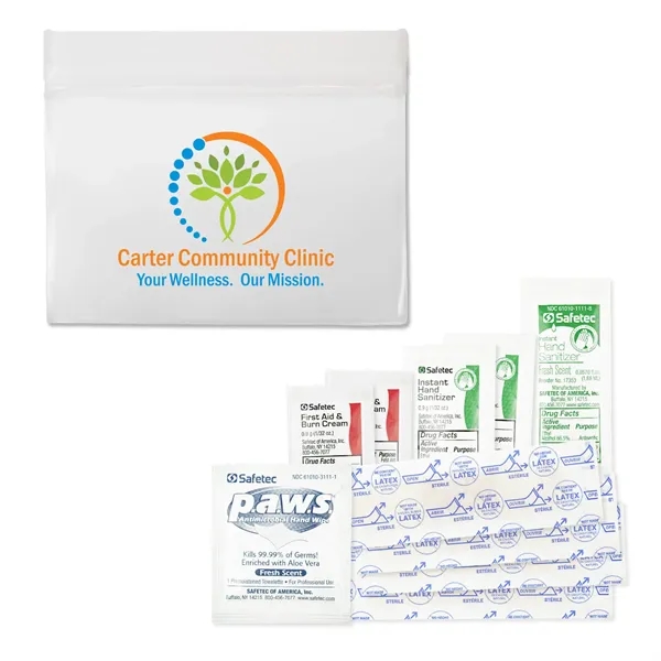 White Zip Lock color option for Medi Fey™ Peva First Aid Kit