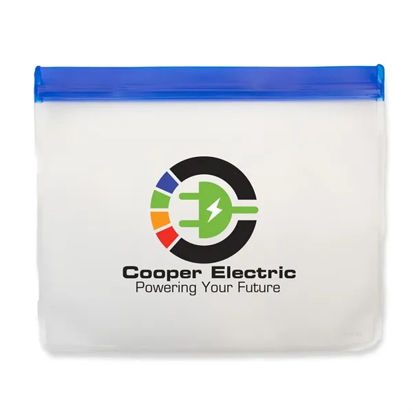 Blue Zip Lock color option for Store It Peva Pouch