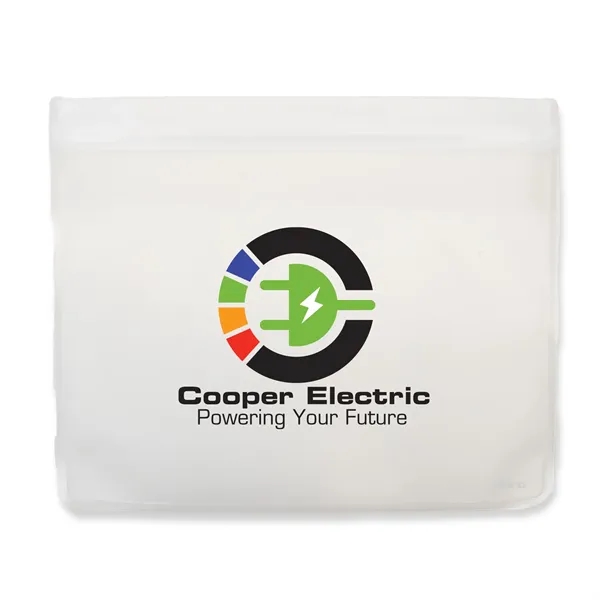 White Zip Lock color option for Store It Peva Pouch