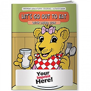 Photo of Coloring Book   Let's Go Out To Eat With Laura Lion