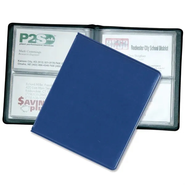 Blue color option for Executive Business Card Holder   48 Cards