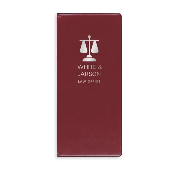 Burgundy Red color option for Executive Business Card Holder   96 Cards