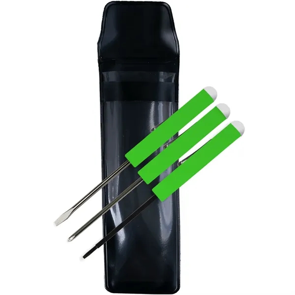 Fluorescent Green color option for 3 Piece Pocket Tool Set