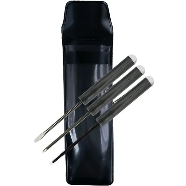 Gunmetal color option for 3 Piece Pocket Tool Set