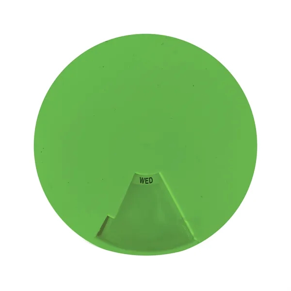 Green color option for Medi Fey™ 7 Day Round Pill Box
