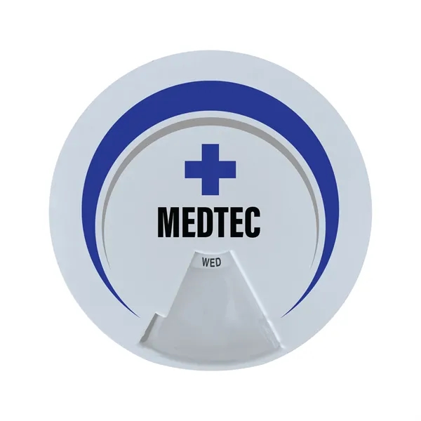 White color option for Medi Fey™ 7 Day Round Pill Box