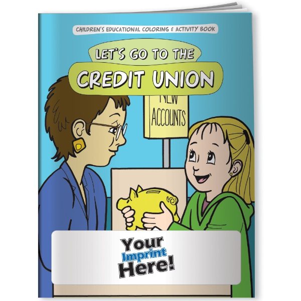Multicolor color option for Coloring Book Let's Go To The Credit Union